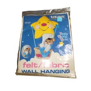 Vintage 1987 Titan Needle Craft Teddy Beddy Bear Wall Hanging and Toy Kit NEW